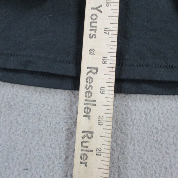 SKIMS Cotton Jersey Long Sleeve T Shirt Womens Small Soot Black Crewneck NEW - Picture 8 of 9